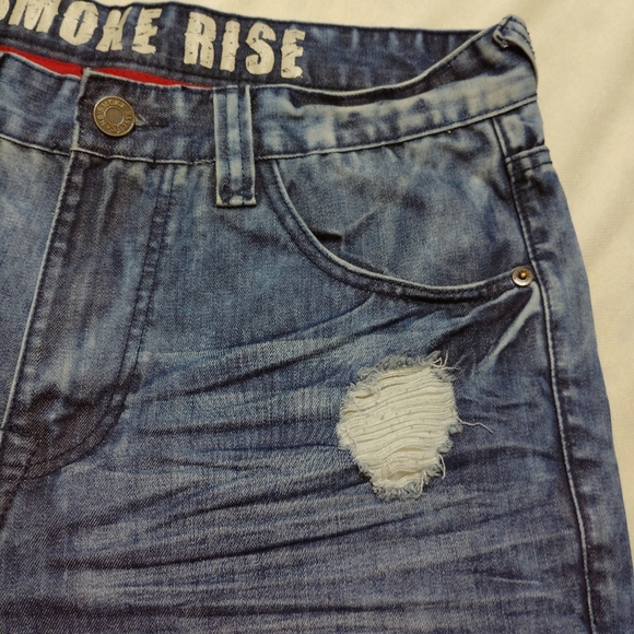 MEN'S DENIM SHORTS Smoke Rise Blue - Picture 9 of 14